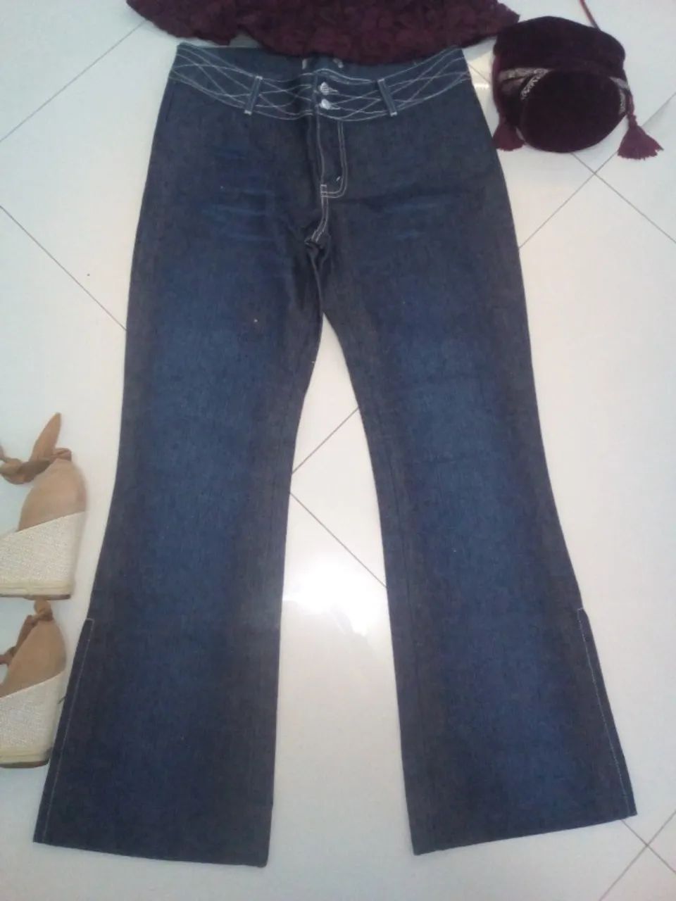 Calça Jeans Feminina Flare - Foto 2