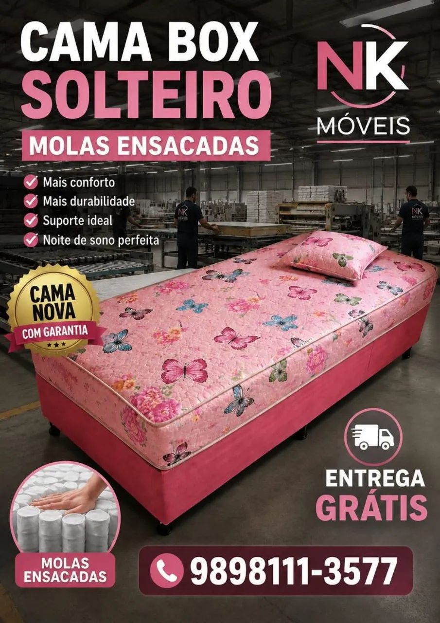 Camas de solteiro e solteirão de espuma e molas novas, PEÇA JÁ A SUA!! - Foto 2