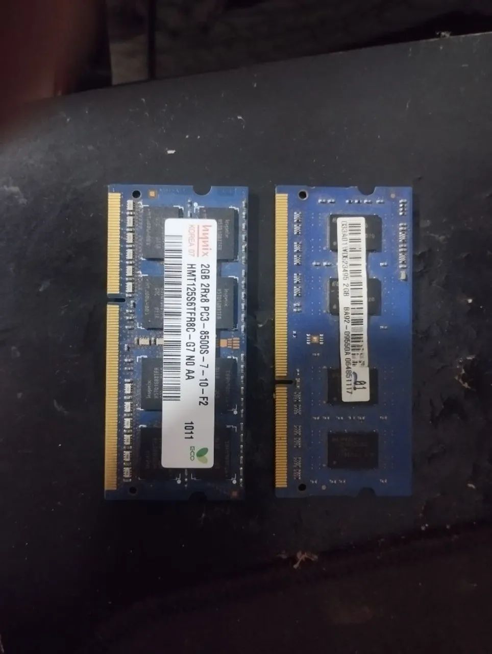 Memórias de notebook 
