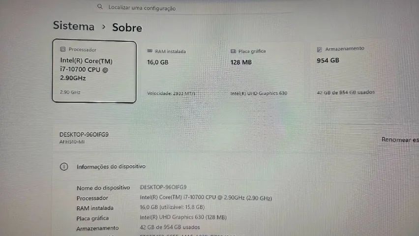 Mini PC Elements i7 10700 16GB ram ddr4 - 1TB SSD NVME - Foto 3