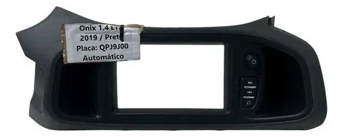 Moldura Central Multimídia Onix/prisma 2019 Preto - Peças para