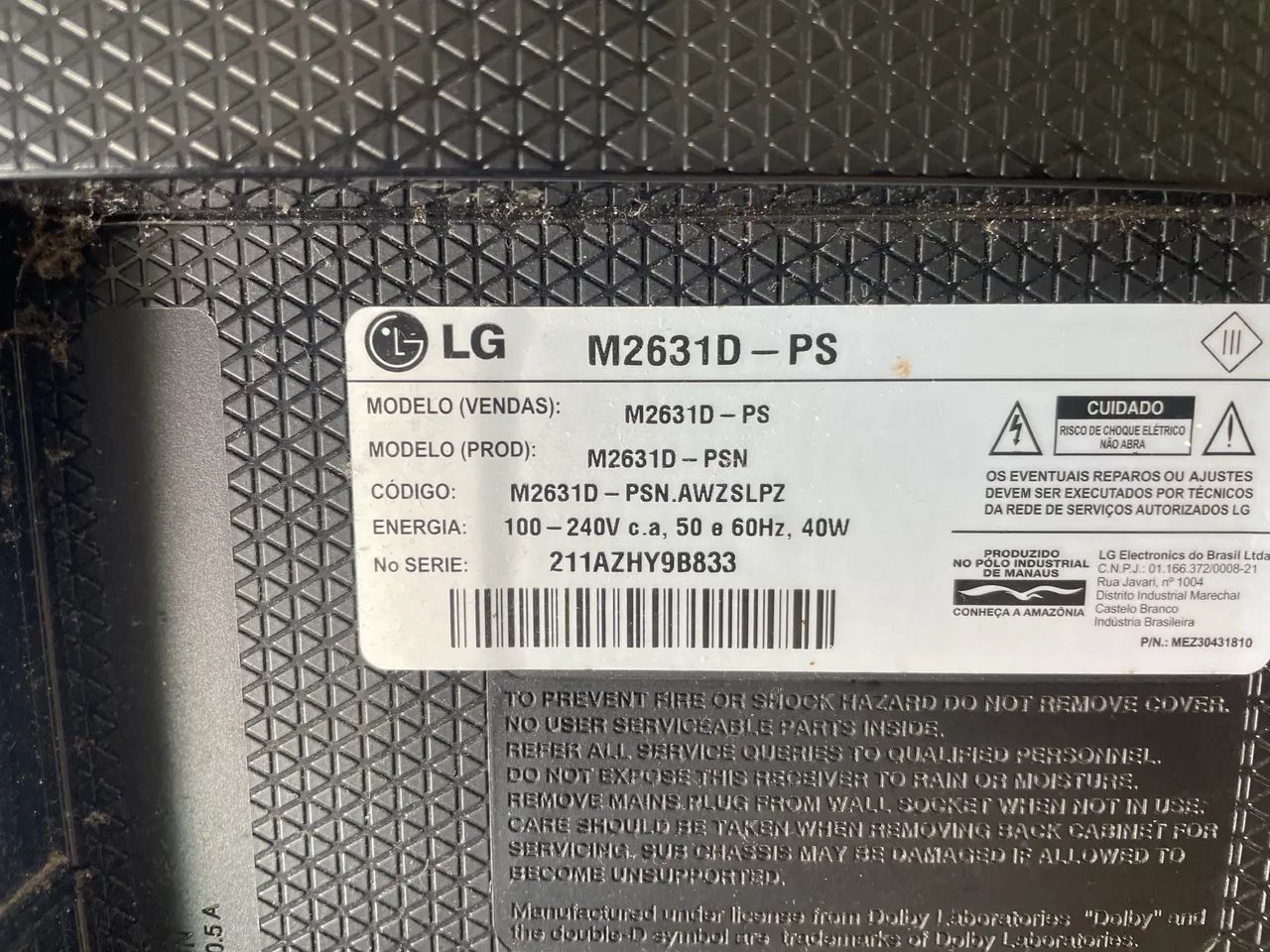 TV LG 26 polegadas funcionando perfeitamente - Foto 2