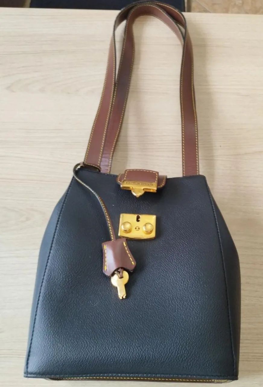 Bolsa VÍCTOR HUGO - com chave - vintage - NOVA  - Foto 3