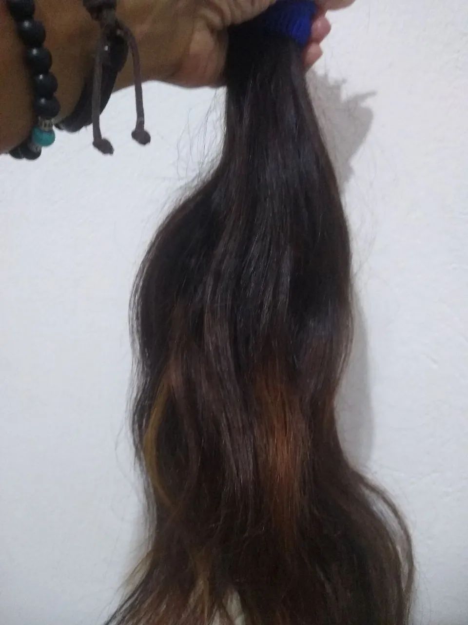 Mega hair cabelo humano 50 cm ondulado  - Foto 2