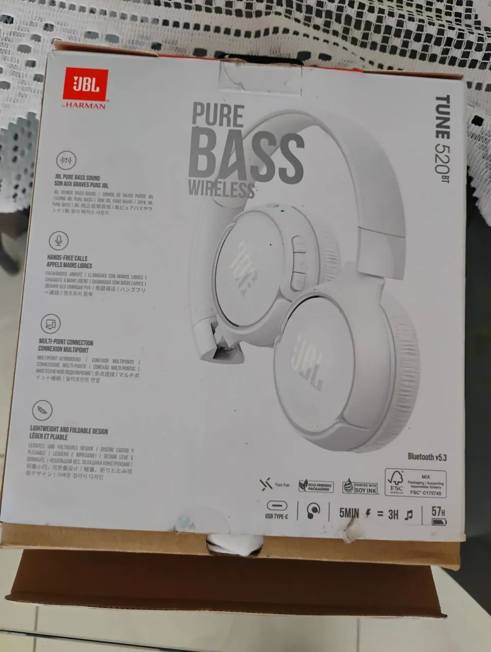 Fone de ouvido tune 520BT JBL 