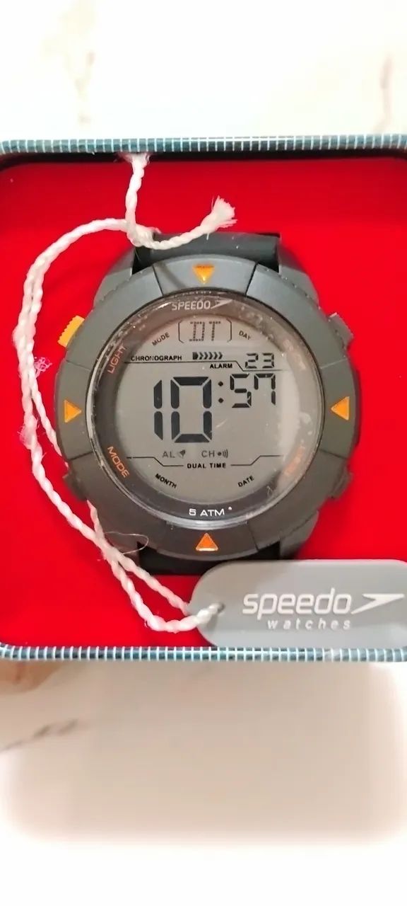 Rel[ogio Speedo Maculino Digital Azul / Laranja - Foto 4