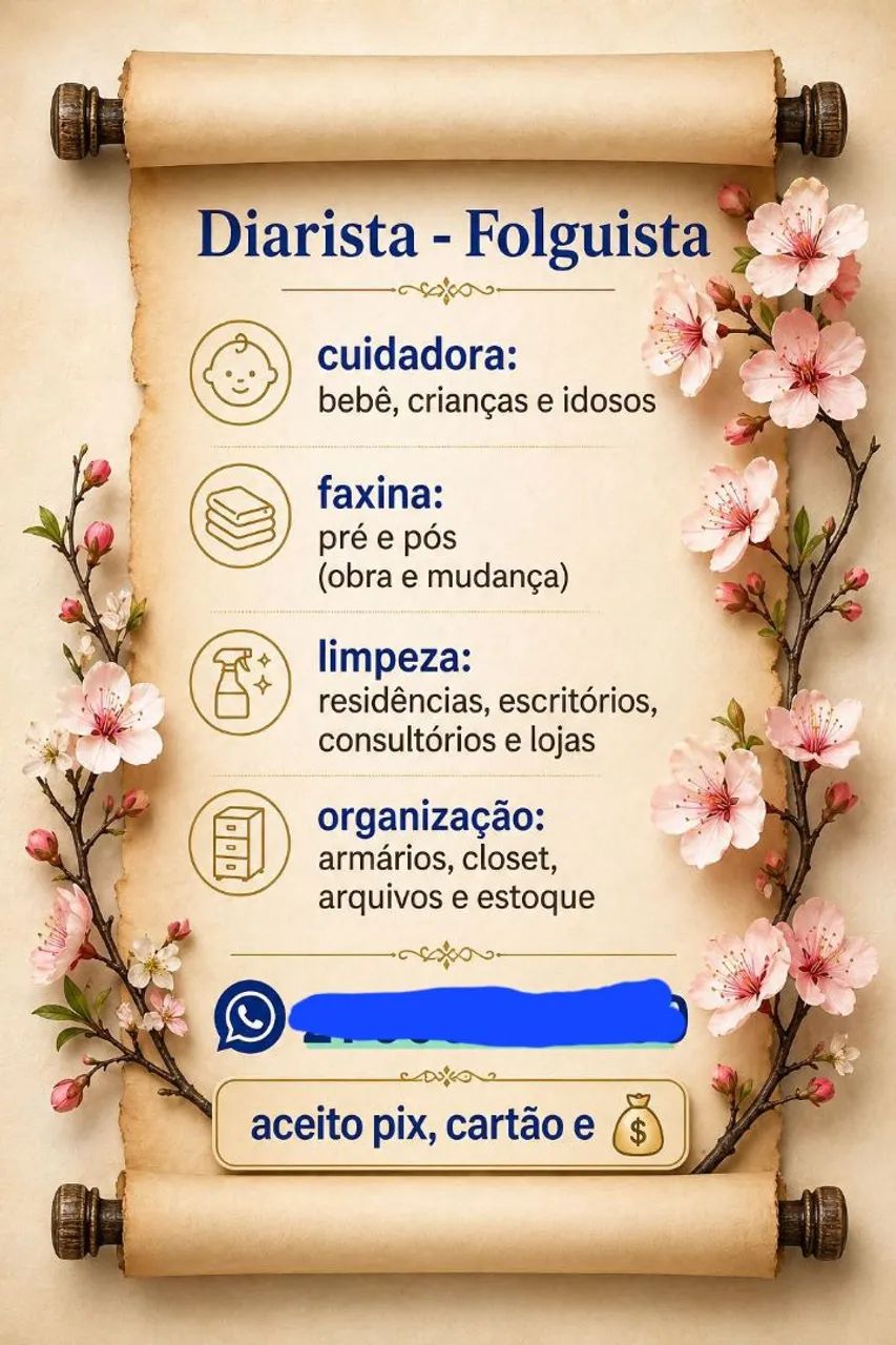 Diarista ou Folguista