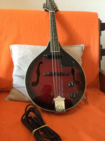Bandolim Mandolin Stagg M50e Redburst M50 Elétrico - Vendo ou troco - Foto 3