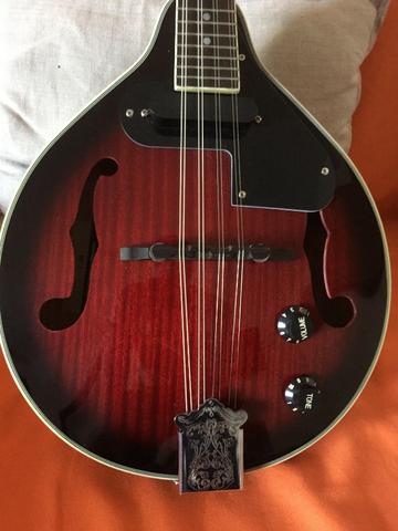 Bandolim Mandolin Stagg M50e Redburst M50 Elétrico - Vendo ou troco - Foto 5