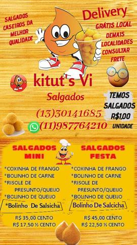 Salgado caseiro da melhor qualidade