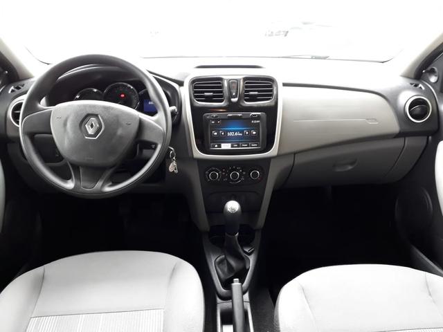 Renault 2013/2014 logan 1.6 expression Flex completo prata impecável confira - Foto 11
