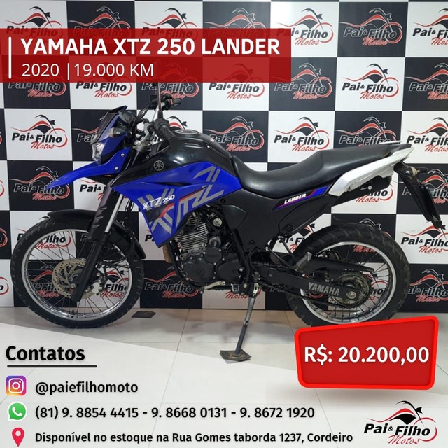 YAMAHA XTZ 250 LANDER ANO 2020 FINANCIAMOS EM ATE 48X