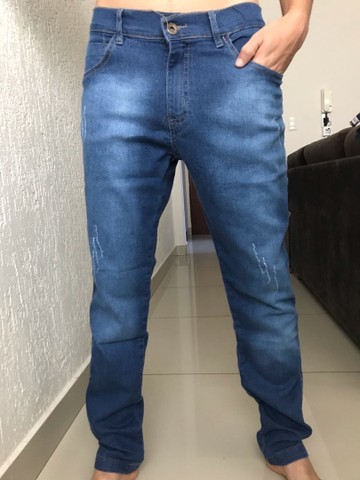 Calça jeans masculina com elastano e calça jogger - Foto 3