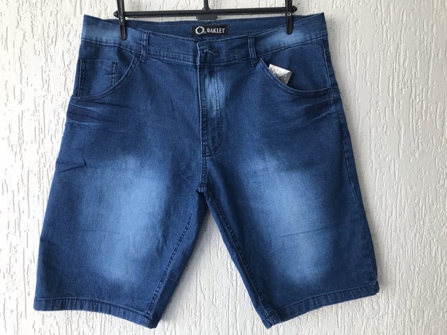 Bermuda jeans com elastano masculina - Foto 2