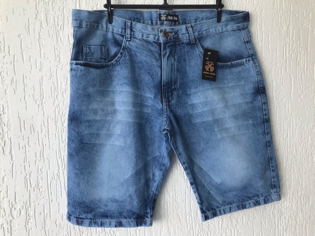 Bermuda jeans com elastano masculina - Foto 3