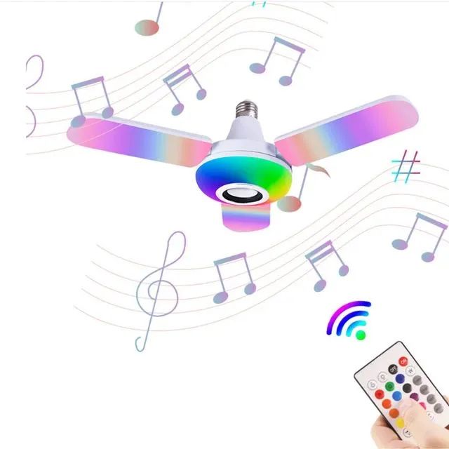Lâmpada Music com 4 hélices Bluetooth!!!