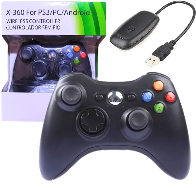 Controle De Xbox 360 Com Fio Para Video Game e PC - Ribershop Segurança -  Sua Loja de Segurança Eletrônica de Confiança