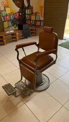 Cadeira de Barbeiro Retro | Cadeira Cadeira Para Salão Ou Barbearia 💈  Usado 86595413 | enjoei