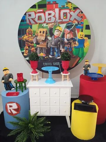 Aluguel decoração festa Roblox para o Rj, Elo7