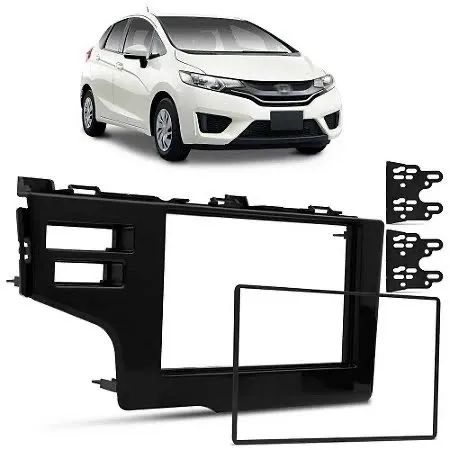 Moldura 2 din 10 Polegadas Honda Fit 2014 2015 2016 2017 2018 2019 2020 2021 