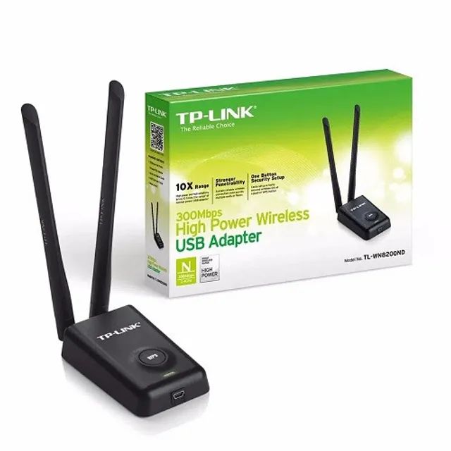 Adaptador Wireless USB N 300 mbps high power TP-Link