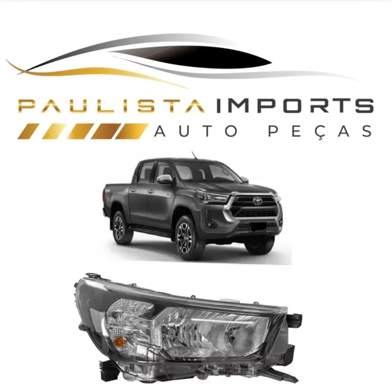 Farol Hilux 2021 2022 2023 2024 2025 ( Novo Original )
