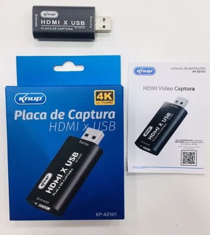 Placa de Captura de Vídeo HDMI para USB 2.0 HD1080