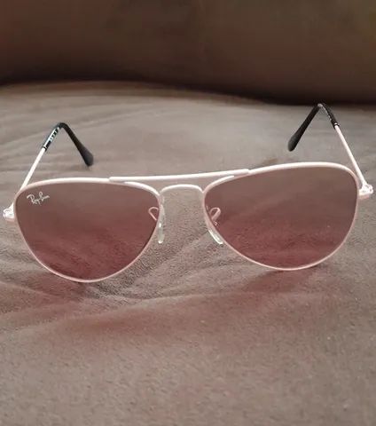 Óculos de sol Ray-Ban Aviator Kids rosa - Foto 4