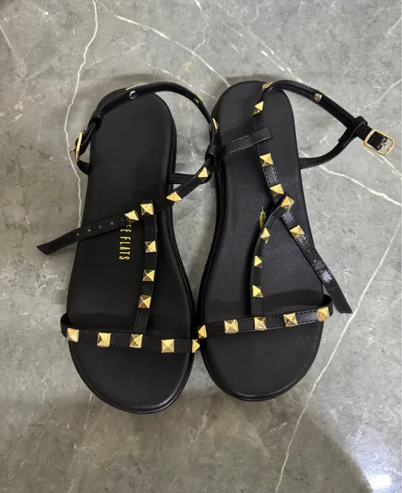 Papete rasteirinha preta freeflats