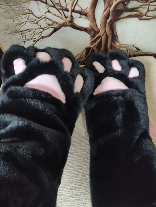 Luvas de Gatinho Felpudas ( 50 cm)<br> - Foto 2