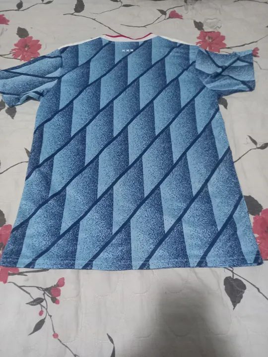 Camiseta Adidas Ajax Azul - Tamanho G - Foto 4