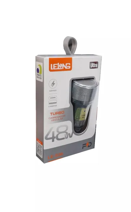 Tomada Veicular Turbo 12v 48W PD/USB 18+30W Leoong LE536 - Loja Natan Abreu 