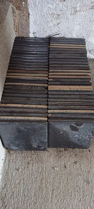 Lote Pastilhas Iasa Preto 10 x 10 Retrô Rara - Lote Com 56 peças - Foto 6