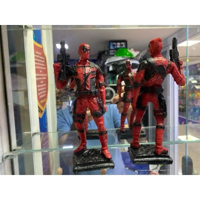 Boneco Deadpool Dead Pol Resina X men Wolverine Action Figure - Foto 3
