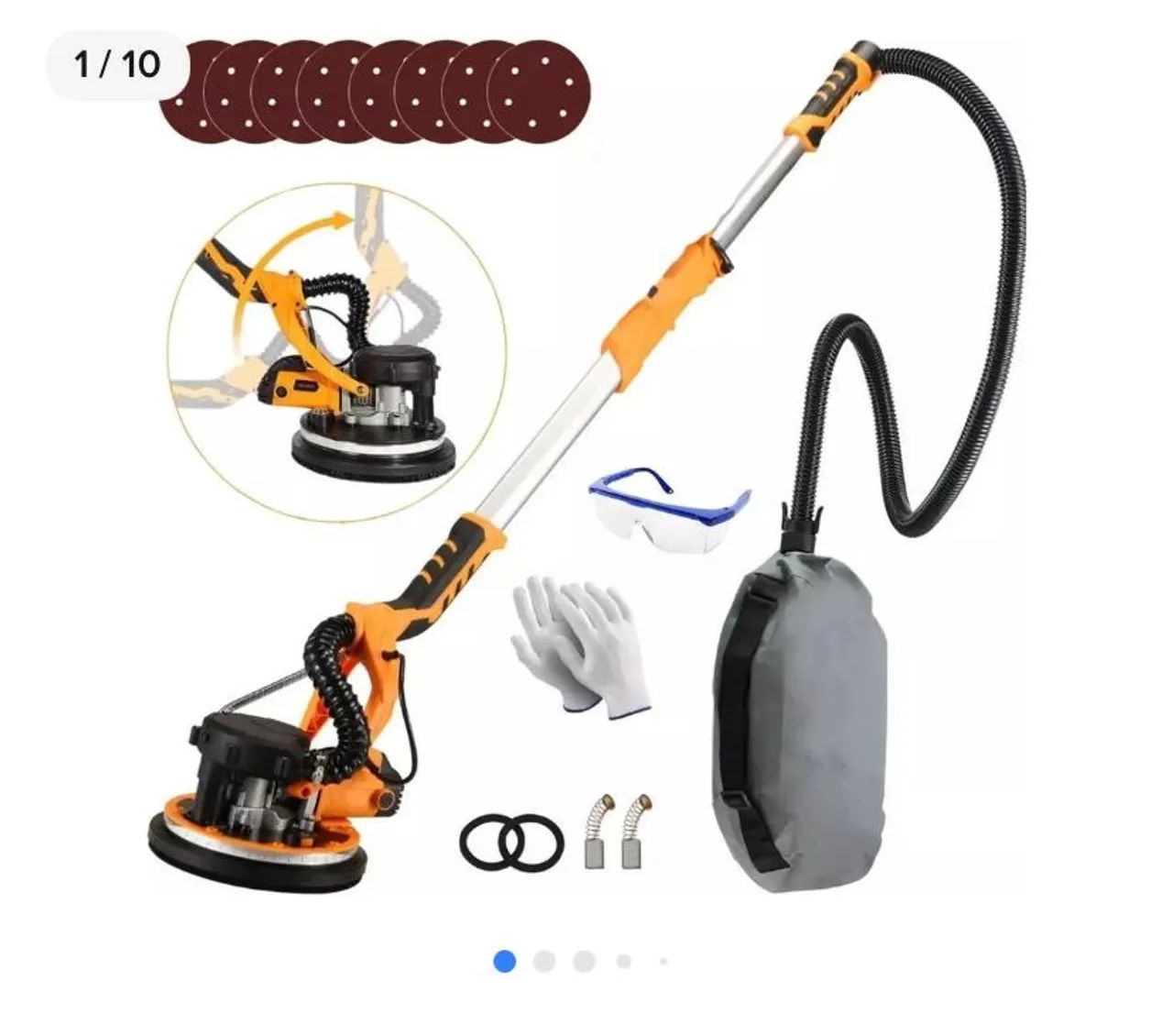 Lixadeira de Parede Drywall Akasa - Foto 6