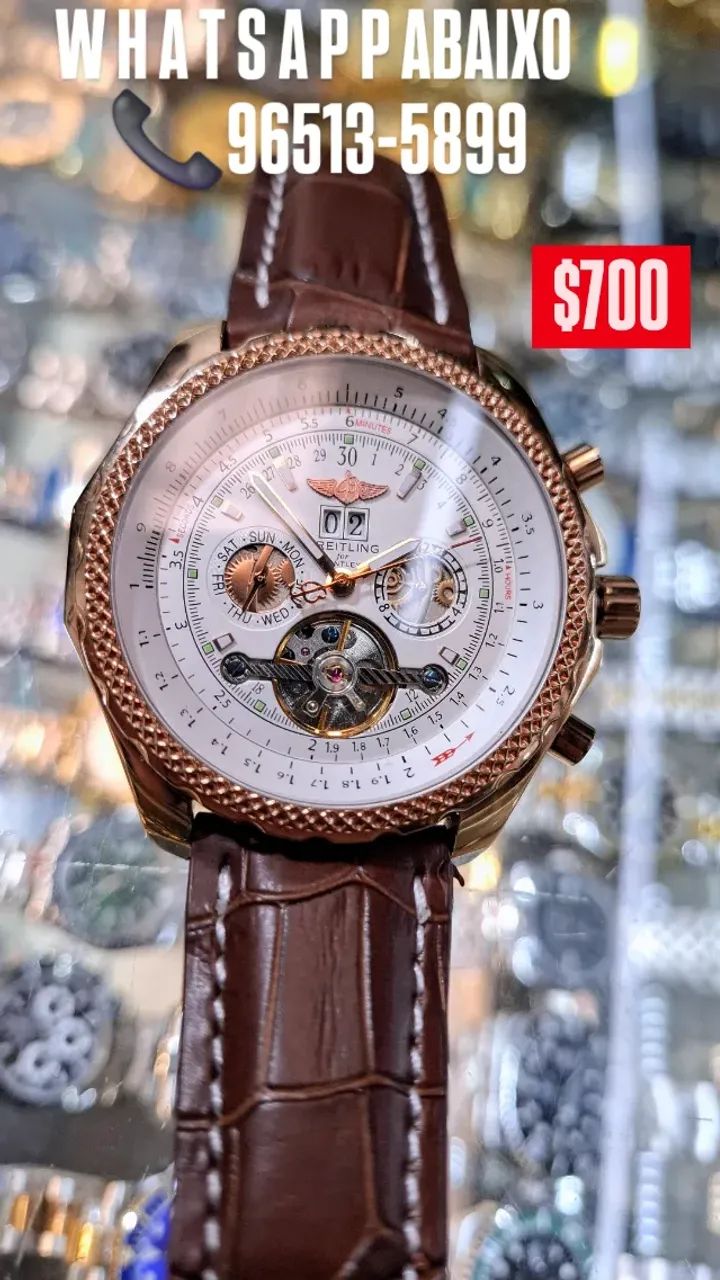 Relógio BREITLING BELTLEY AUTOMÁTICO - Referência A25362 - ENTREGAMOS  - Foto 2