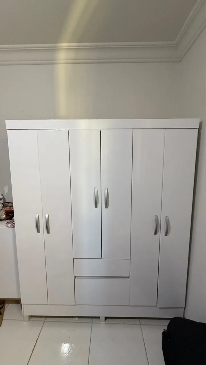 Guarda-Roupa 6 Portas Branco