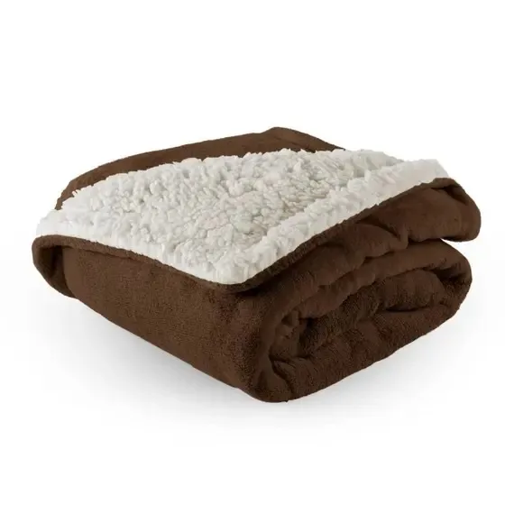 coberdron 1.60 x 2,40 sherpa/plush marrom aspen