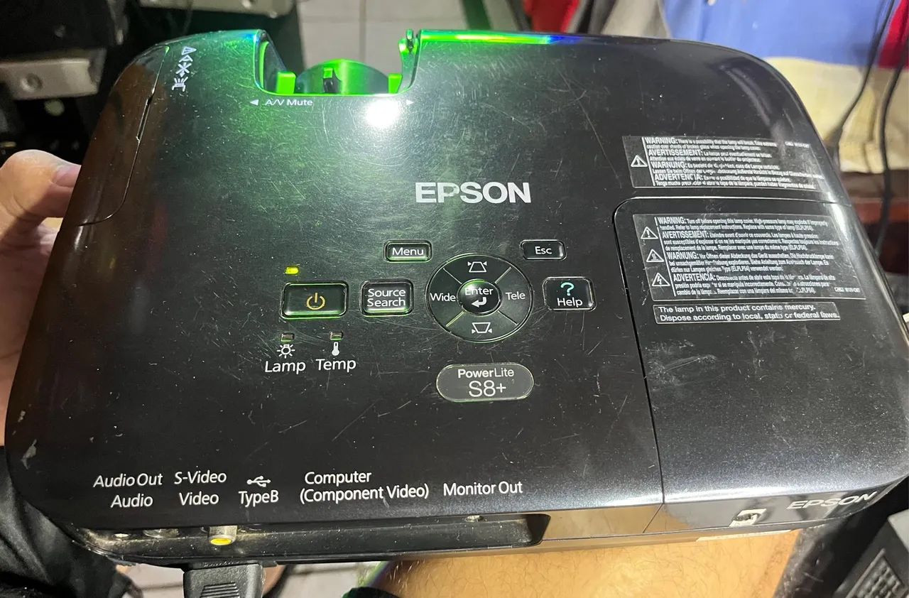 Projetor epson s8+ com lampada nova - Foto 5