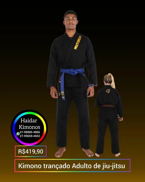 Kimono de Jiu-Jitsu - judô karatê Taekwondo  - Foto 5