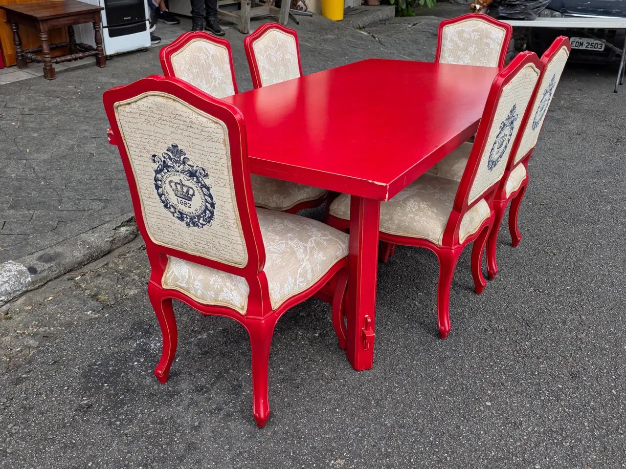 Mesa de jantar estilo colonial provençal 