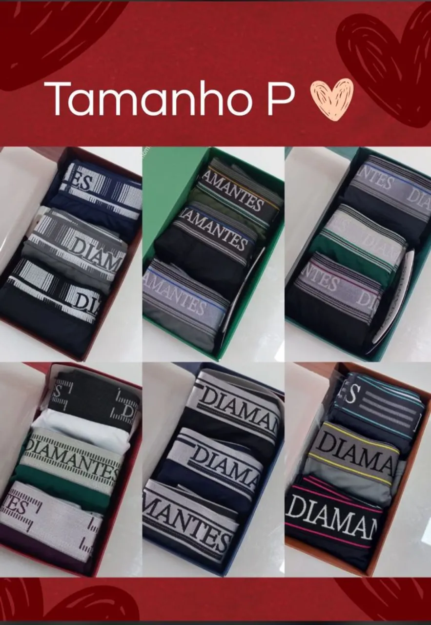 Kit cuecas DIAMANTES