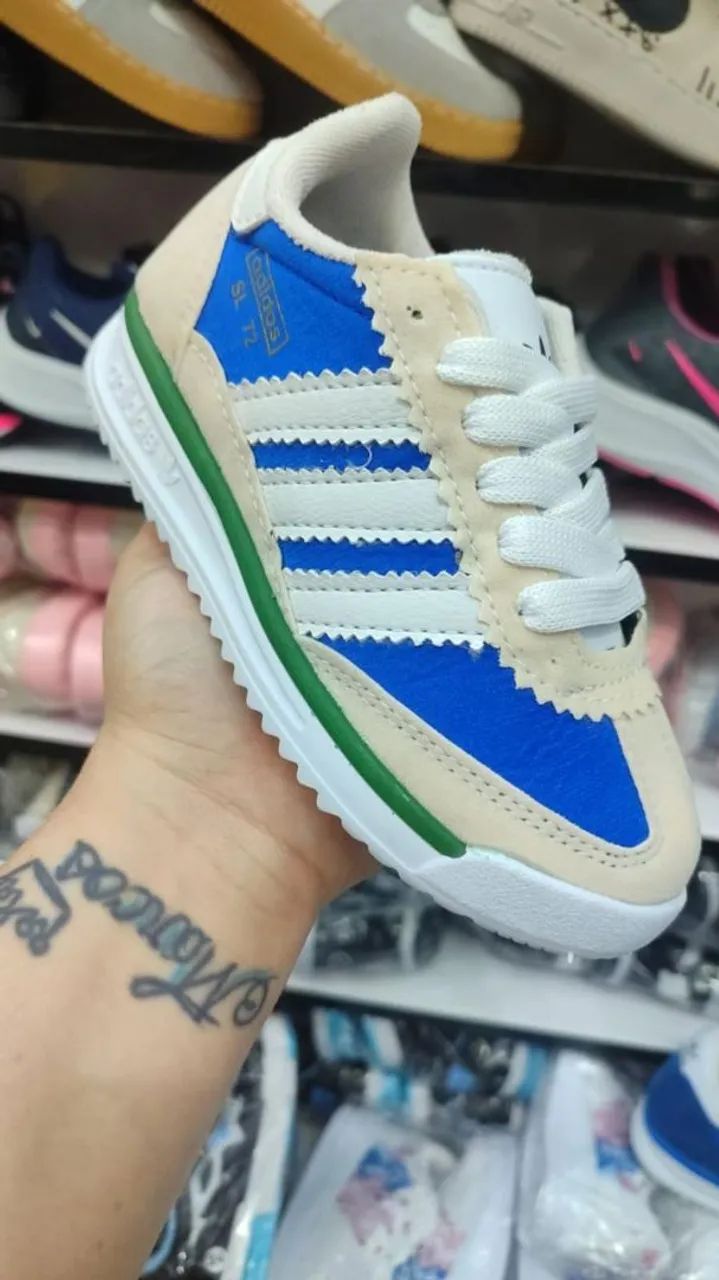 Tênis Adidas SL 72 - Azul e Branco