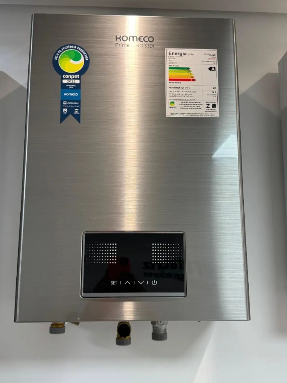 AQUECEDOR A GÁS KOMECO 33DI - 32,5 LITROS GLP - DIGITAL + NOTA FISCAL