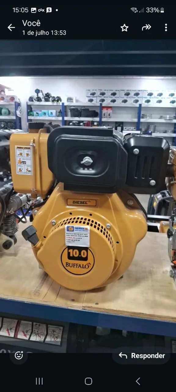 MOTOR A DIESEL 10CV P.MANUAL BUFFALO