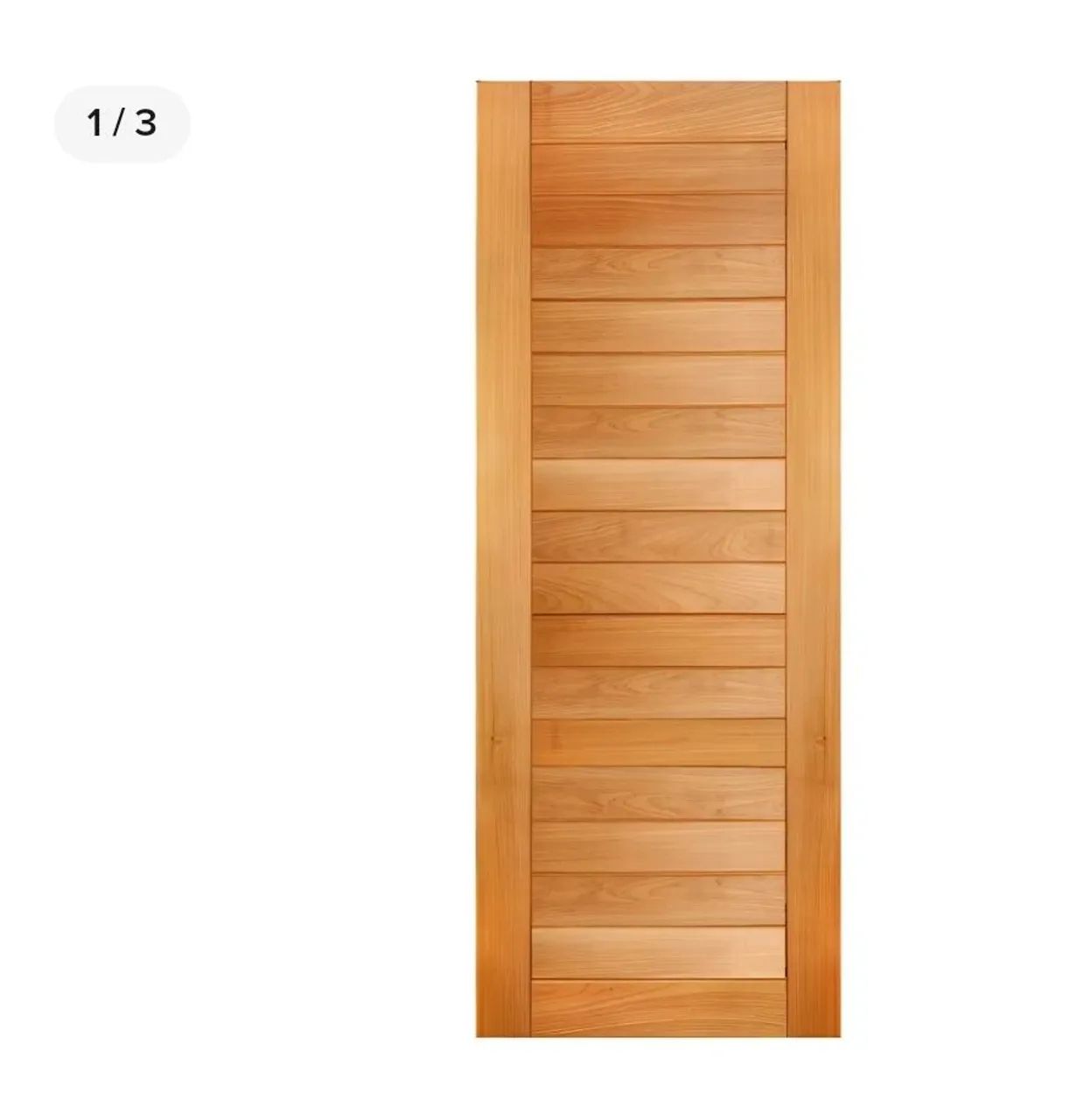 Porta 60 + Jogo de aduelas montado (angelim)