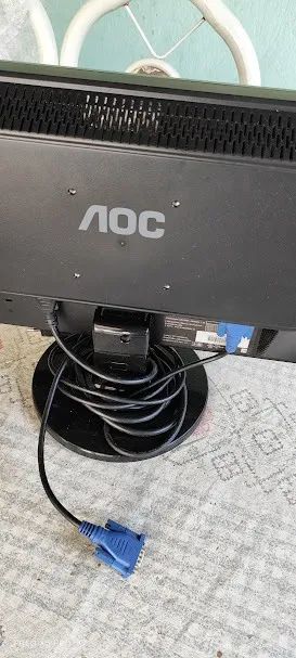 Monitor Computador AOC 1619SWA LCD 15.6" - Preto - Widescreen - Foto 3