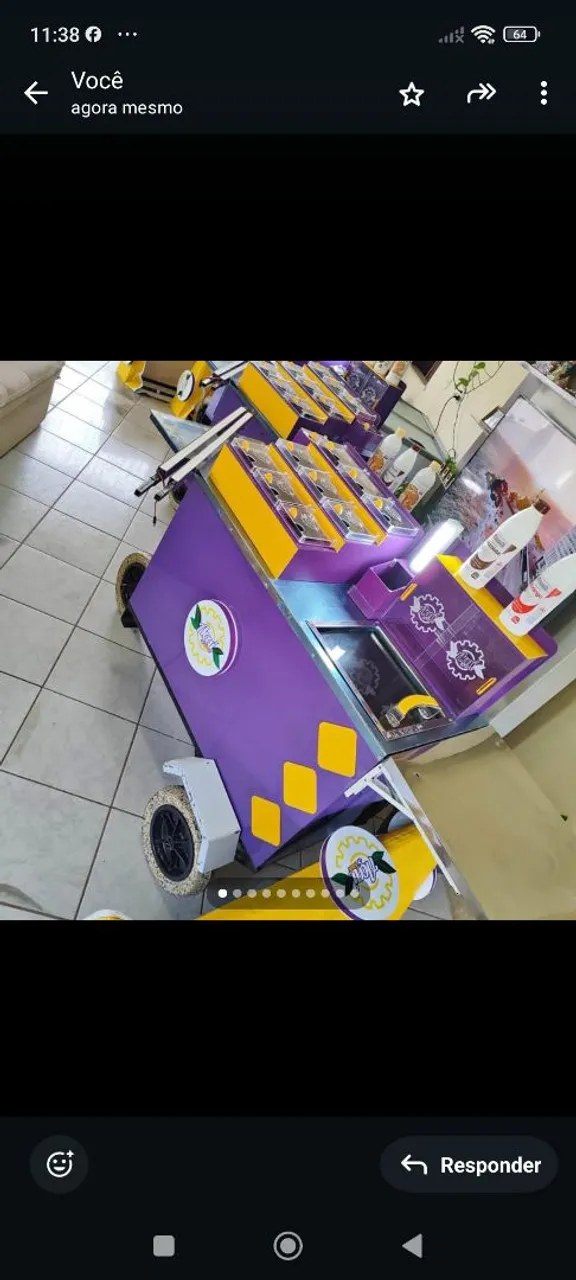 Carrinho de Açaí Personalizado - Pronto para o Sucesso!