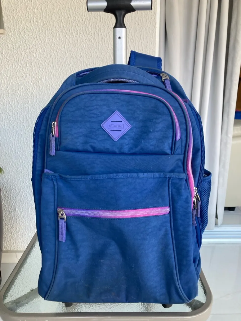 Mochila de rodinhas Sestini azul
