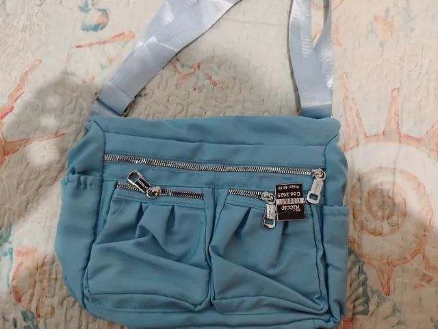 Vendo bolsa ? azul tira colo  - Foto 3